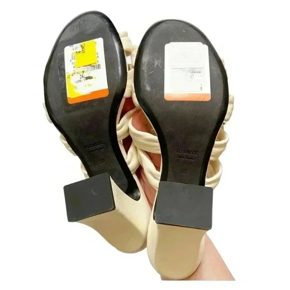 Khaite Perth Caged Leather Heeled Sandal size EU38 US 7.5 - Picture 7 of 14